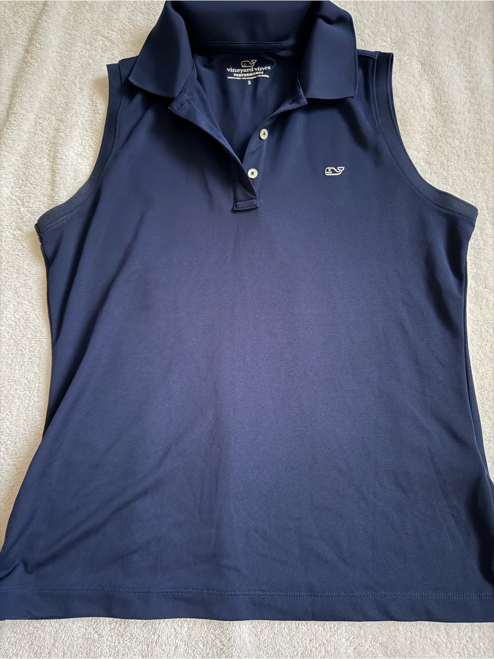 Vineyard Vines Women's Sleeveless Polo - Navy Blue